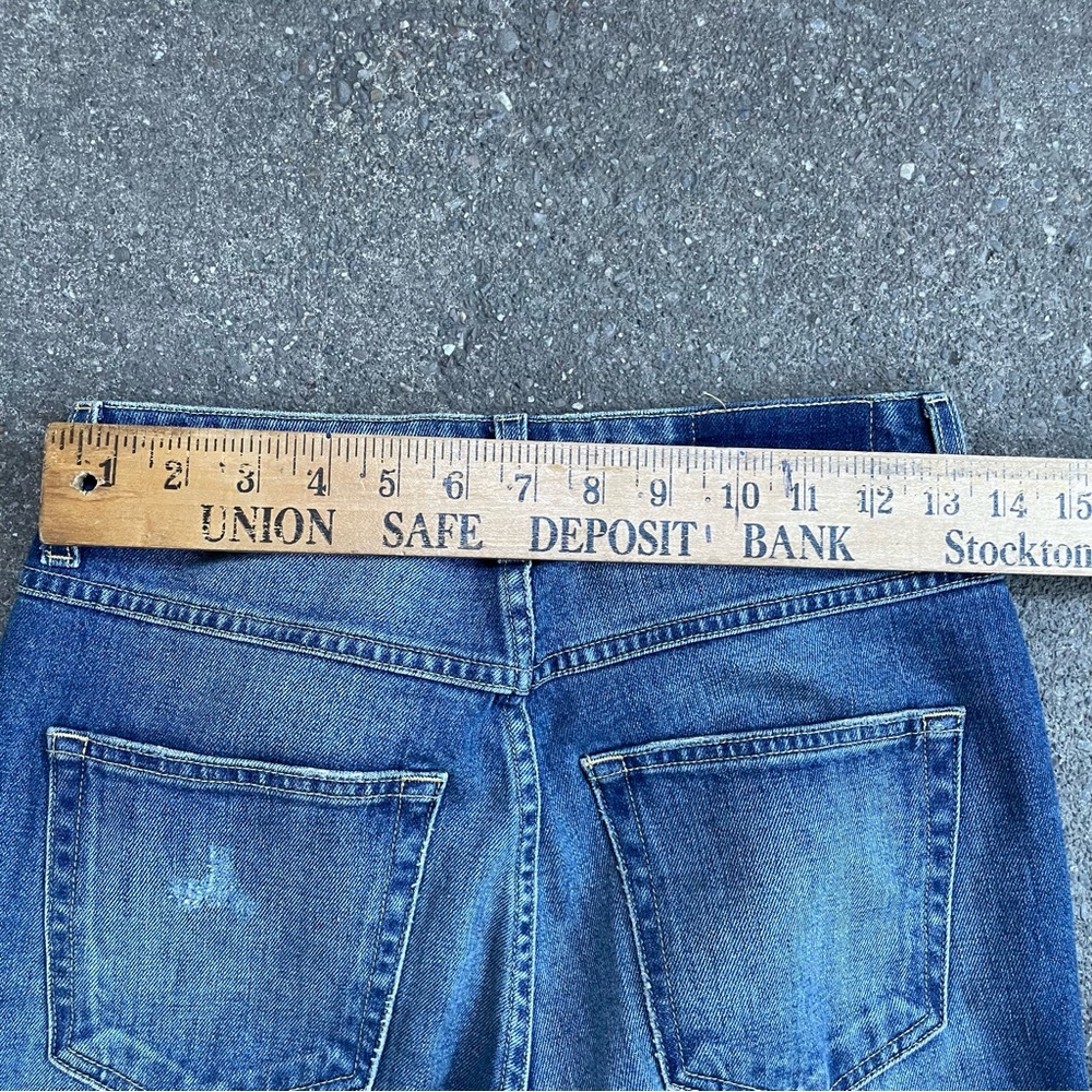 AMO Embroidered Blue Cropped Jeans - Picture 6 of 7